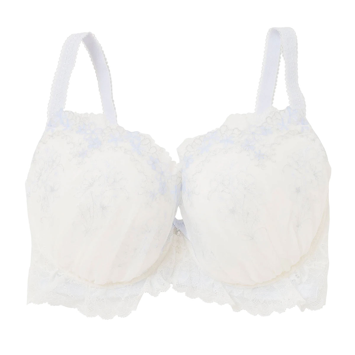 ナルエー NARUE ランジェリー シエル ブラジャー レディース GHI 大きいサイズ グラマーサイズ 単品(WH-ホワイト-G65)