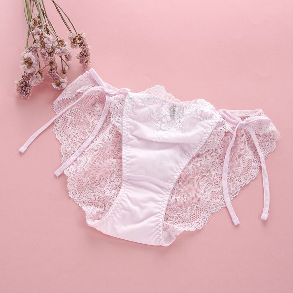 ナルエー NARUE ランジェリー アミュレット ショーツ サイドリボン 紐パン 総レース バックレース 単品