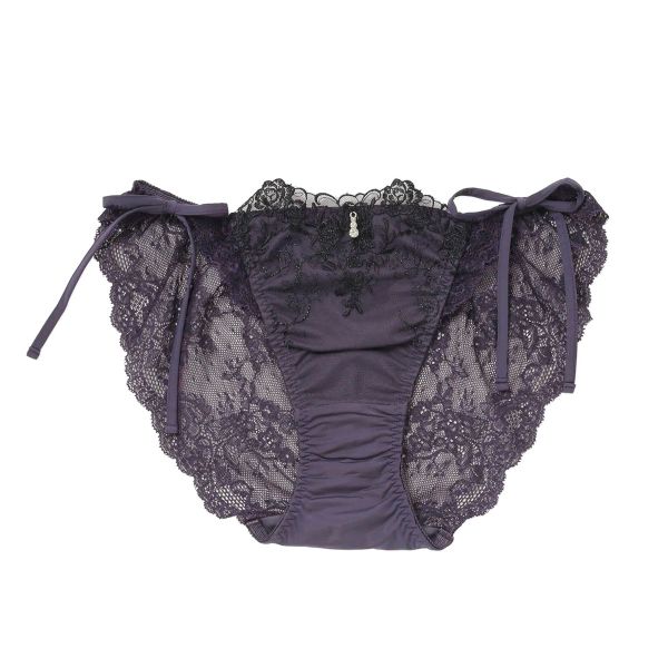 ナルエー NARUE ランジェリー アミュレット ショーツ サイドリボン 紐パン 総レース バックレース 単品