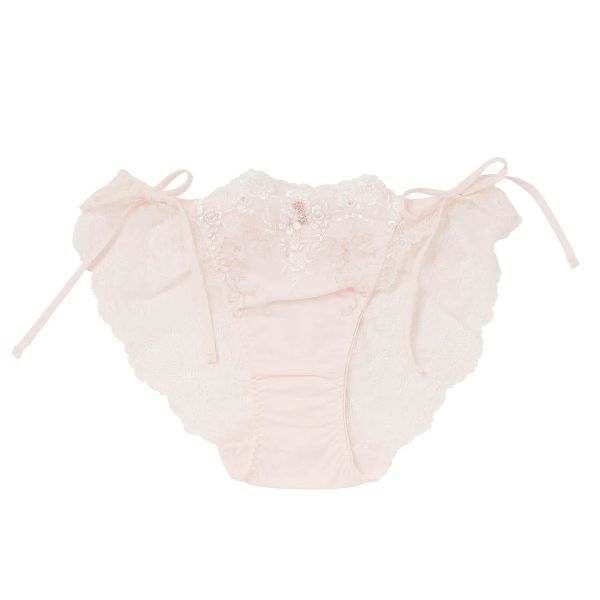 ナルエー NARUE ランジェリー アミュレット ショーツ サイドリボン 紐パン 総レース バックレース 単品