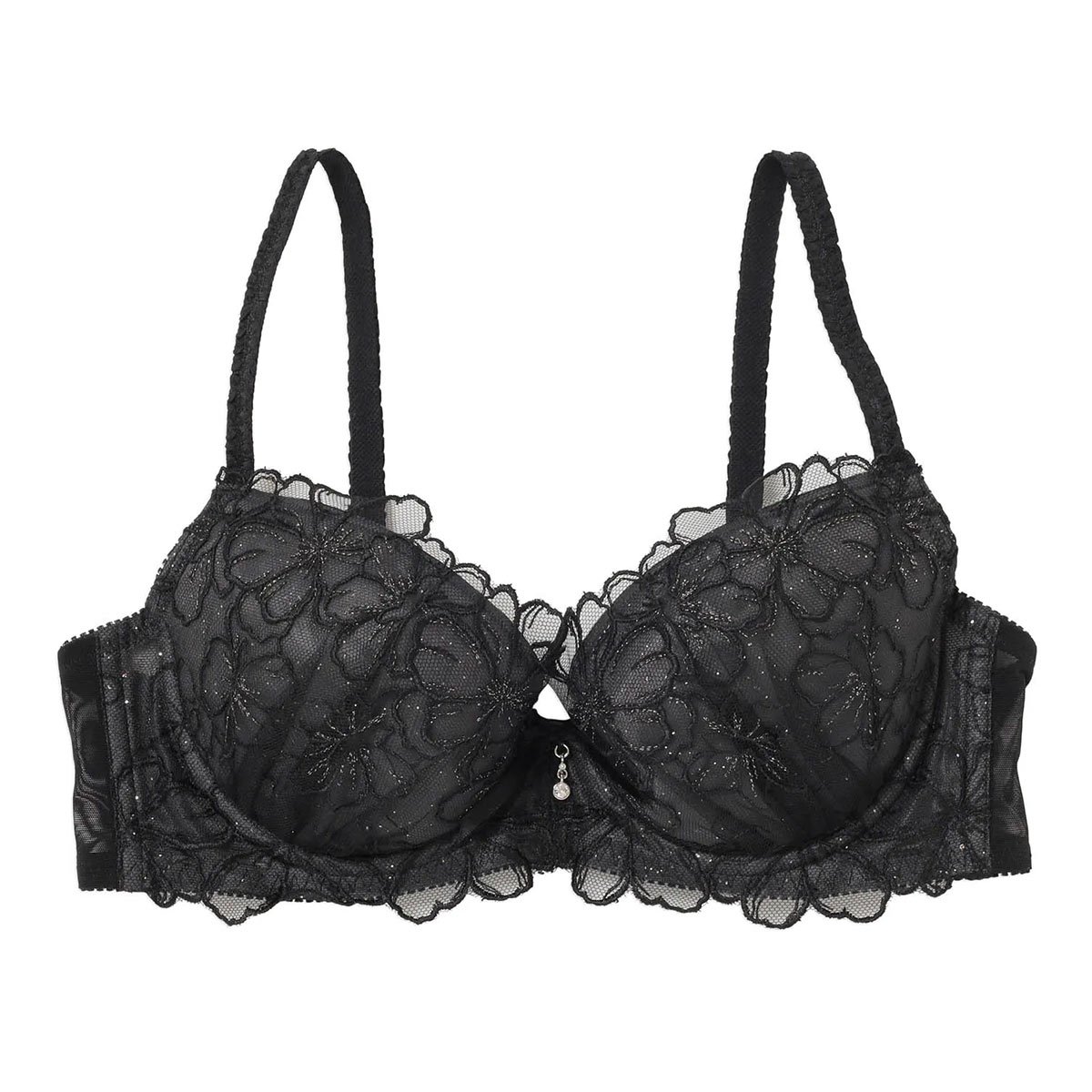 ナルエー NARUE ランジェリー オフィーリア ブラジャー DE 単品(BK-ブラック-D65)