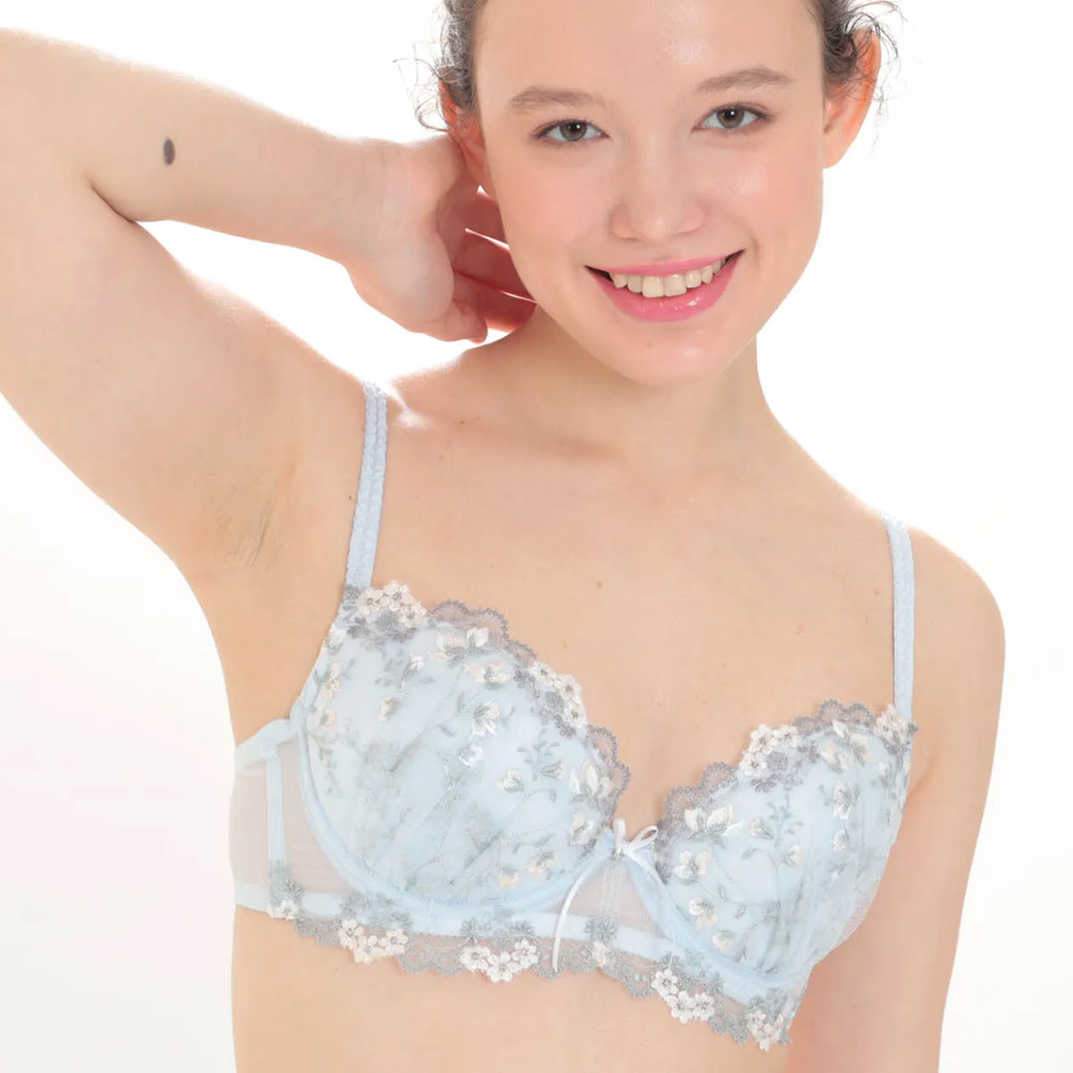 ナルエー NARUE ランジェリー ポプリ ブラジャー BC 単品(BU-ブルー-B70)