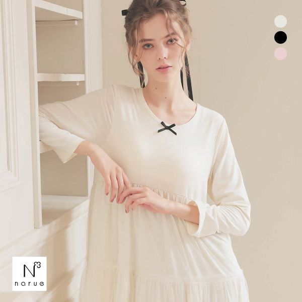 20%OFF ナルエー パジャマ T/R天竺エアリーリボンワンピース ルームウェア レディース 7分袖 NARUE 20%OFF ナルエー パジャマ T/R天竺エアリーリボンワンピース ルームウェア レディース 7分袖 NARUE