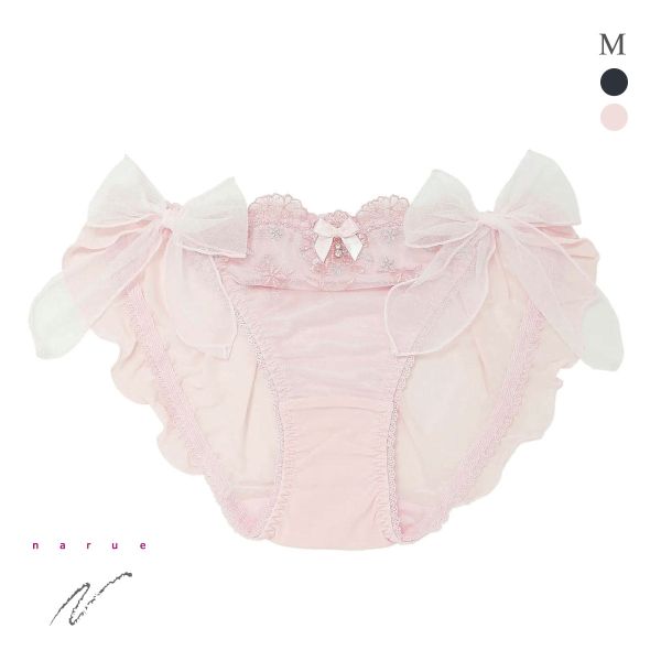 ナルエー ランジェリー ティエル ショーツ サイドリボン フルバック NARUE
