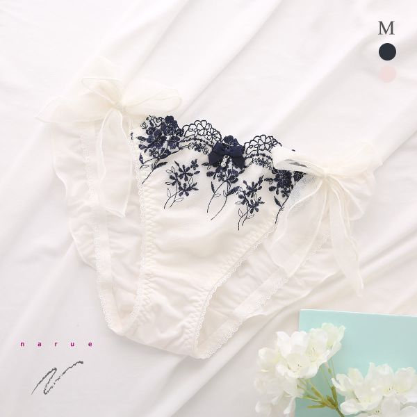 ナルエー ランジェリー ティエル ショーツ サイドリボン フルバック NARUE