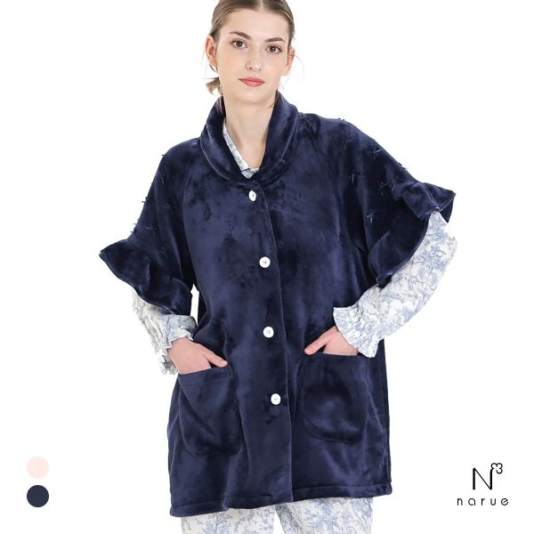 ナルエー パジャマ ソフティースノーリボンリボンベスト 半袖 ルームウェア NARUE