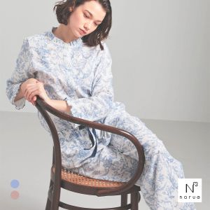 ナルエー パジャマ コットンダブルガーゼトワルドジュイフリルパジャマ セットアップ 上下セット ルームウェア Narue