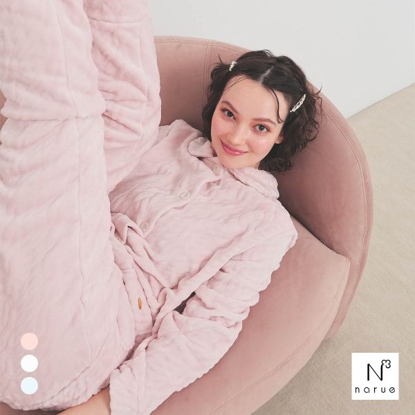 ナルエー パジャマ ソフティースノーケーブルシャツパジャマ ルームウェア 上下セット 長袖 NARUE ナルエー パジャマ ソフティースノーケーブルシャツパジャマ ルームウェア 上下セット 長袖 NARUE