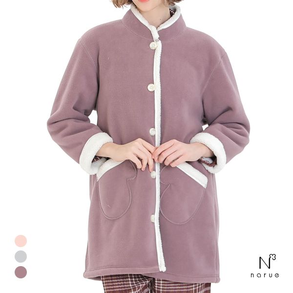 ナルエー パジャマ フリースボアガウン ルームウェア NARUE