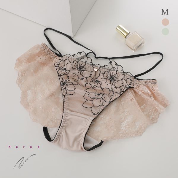 【メール便(5)】 ナルエー ランジェリー シェリール 総レース ショーツ M L スタンダード バックレース ストリング NARUE 【メール便(5)】 ナルエー ランジェリー シェリール 総レース ショーツ M L スタンダード バックレース ストリング NARUE