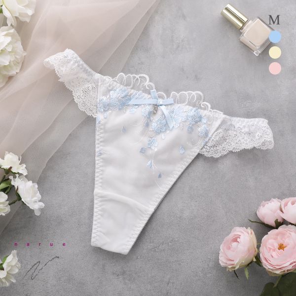 ナルエー ランジェリー リアージュ ショーツ Tバック 総レース バックレース NARUE