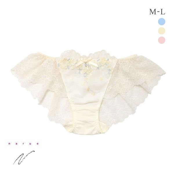 ナルエー ランジェリー リアージュ 総レース ショーツ M L スタンダード バックレース 単品 NARUE