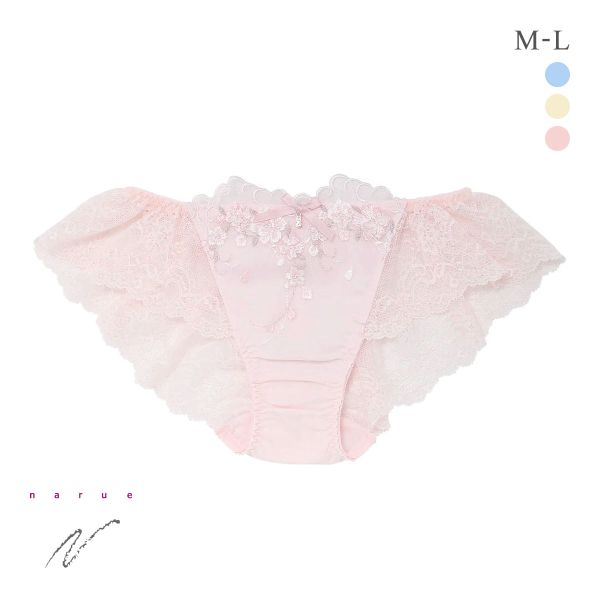 ナルエー ランジェリー リアージュ 総レース ショーツ M L スタンダード バックレース 単品 NARUE
