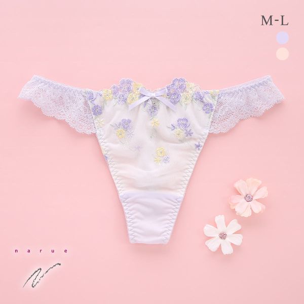 ナルエー ランジェリー ラプンフルール Tバック ショーツ タンガ バックレース NARUE