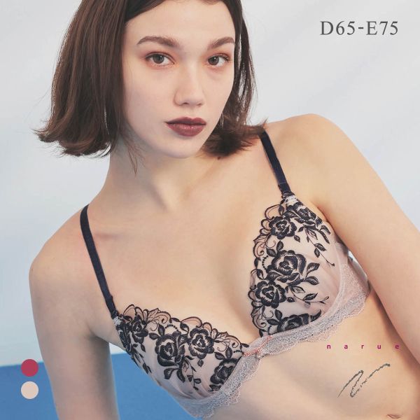ナルエー ランジェリー ローズ ブラジャー L字ワイヤー 大きいサイズ DE NARUE ナルエー ランジェリー ローズ ブラジャー L字ワイヤー 大きいサイズ DE NARUE