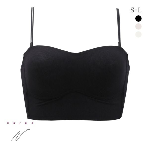 ナルエー ランジェリー チューブトップ カップ付き ノンワイヤー ストラップレス