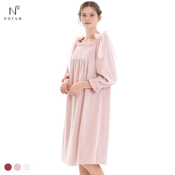 ナルエー パジャマ クララドレス ルームウェア ドレス レディース NARUE