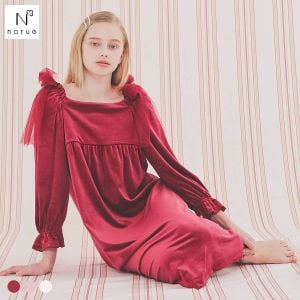 ナルエー パジャマ クララドレス ルームウェア ドレス レディース NARUE