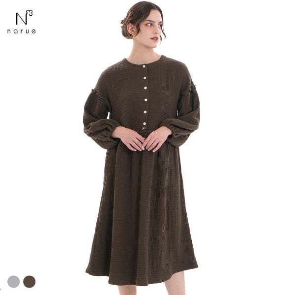 ナルエー NARUE パジャマ シュークリームガーゼ(R)4+メイプルブランワンピース ワンピース ドレス 綿100％ ネグリジェ