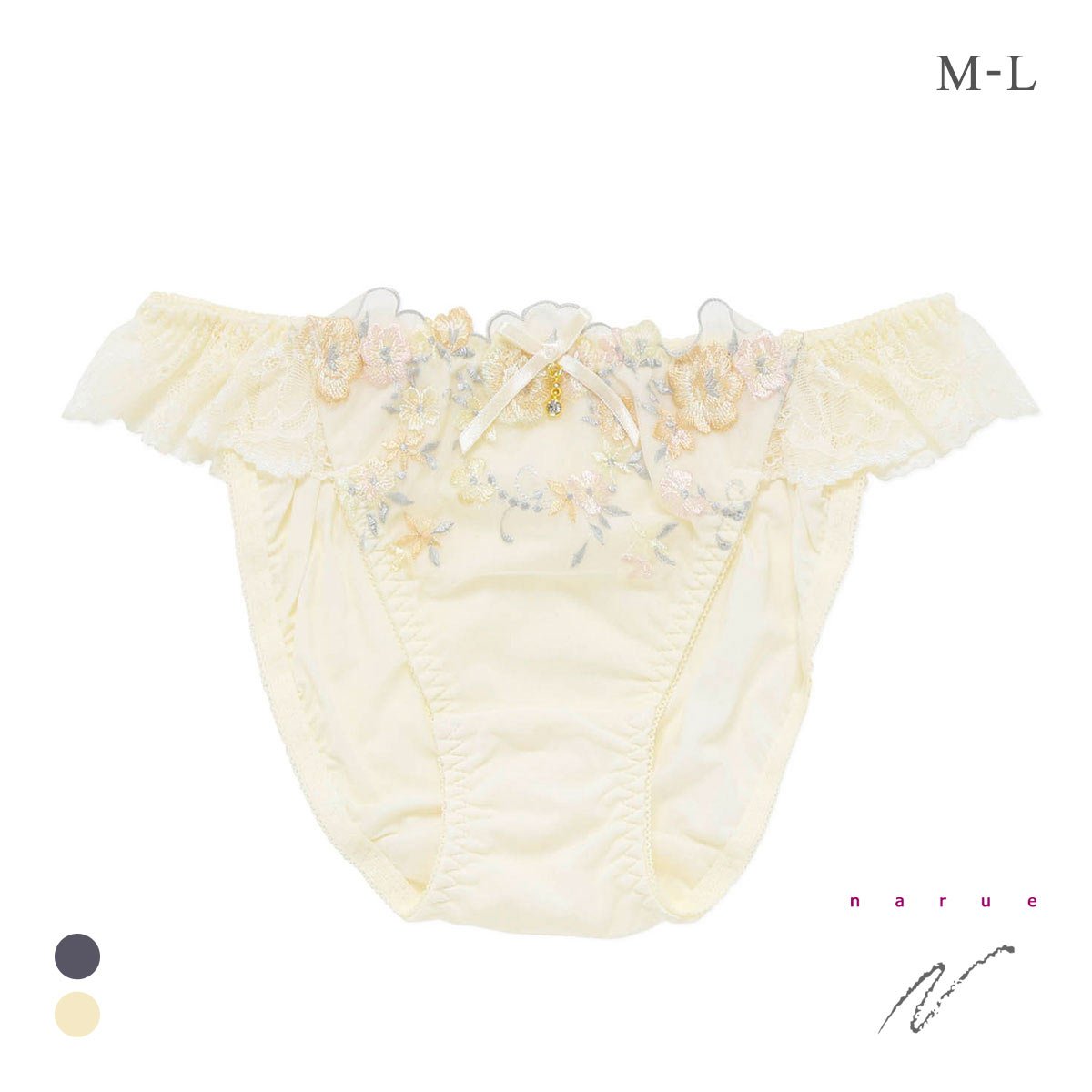 ナルエー ランジェリー ドール ショーツ スタンダード ノーマル NARUE(YE-イエロー-M)