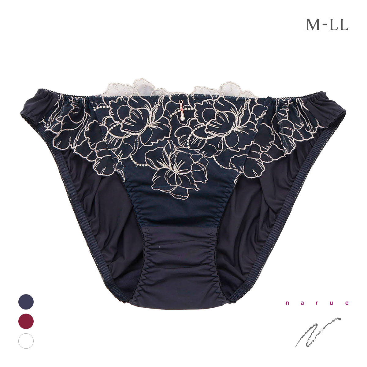 ナルエー ランジェリー ミストラル ショーツ NARUE(NV-ネイビー-M)