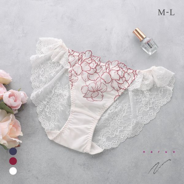 ナルエー ランジェリー ミストラル バックレース ショーツ 総レース NARUE
