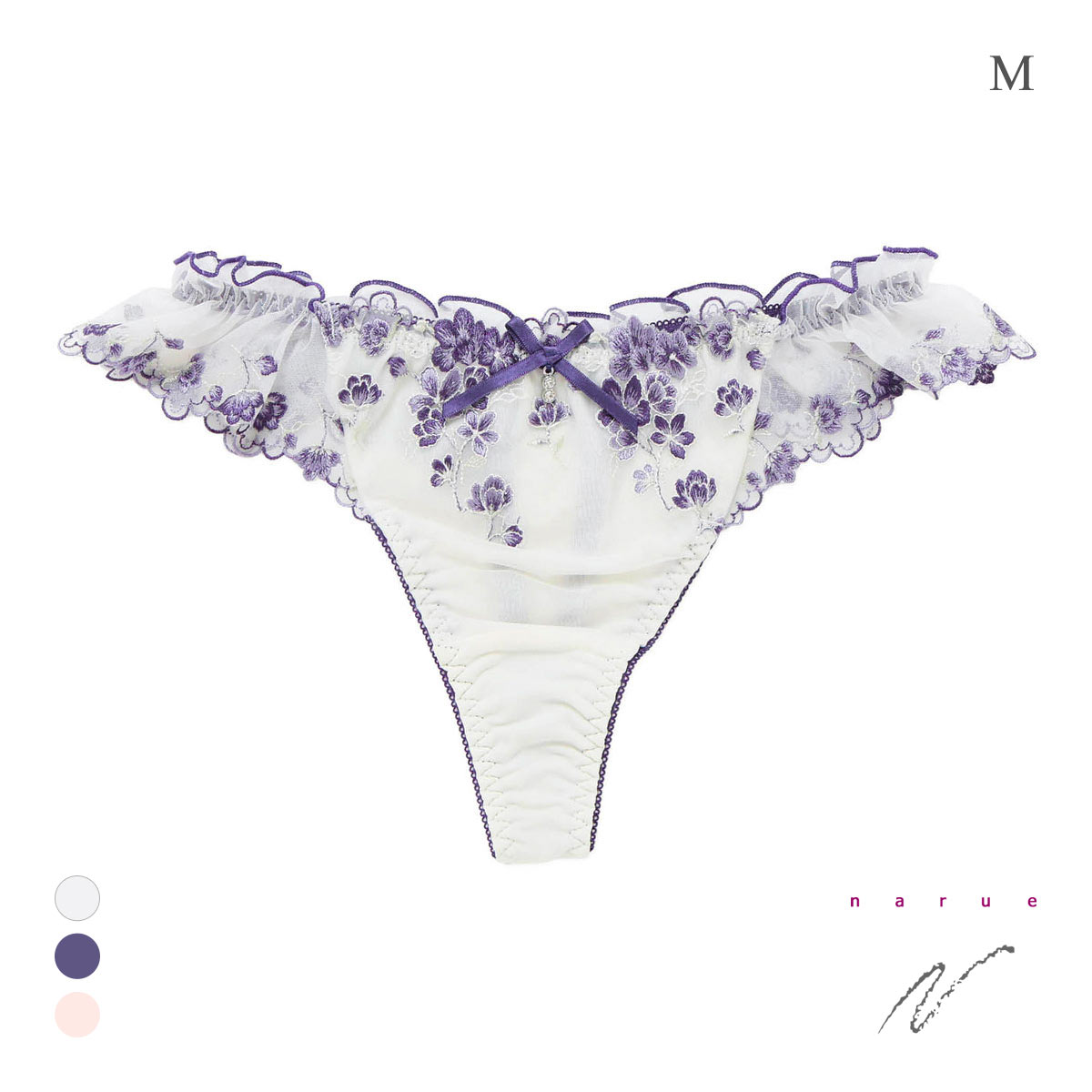 ナルエー ランジェリー ドロシー ショーツ Tバック NARUE(NV-ネイビー-M)