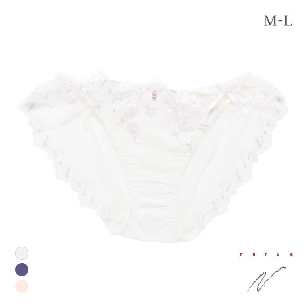 ナルエー ランジェリー ドロシー ショーツ バックレース 総レース フルバック NARUE