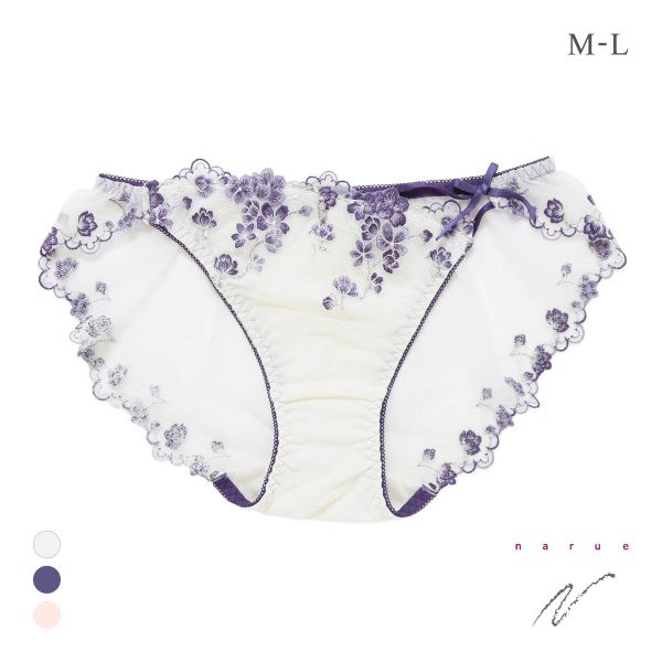 ナルエー ランジェリー ドロシー ショーツ バックレース 総レース フルバック NARUE