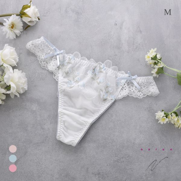 ナルエー ランジェリー シュエット ショーツ Tバック バックレース 総レース NARUE