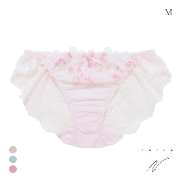 ナルエー ランジェリー シュエット ショーツ 総レース フルバック NARUE