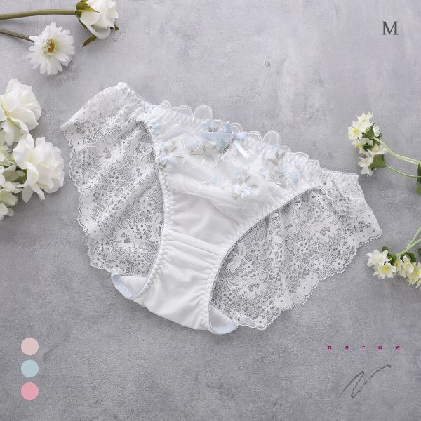 ナルエー ランジェリー シュエット ショーツ 総レース フルバック NARUE