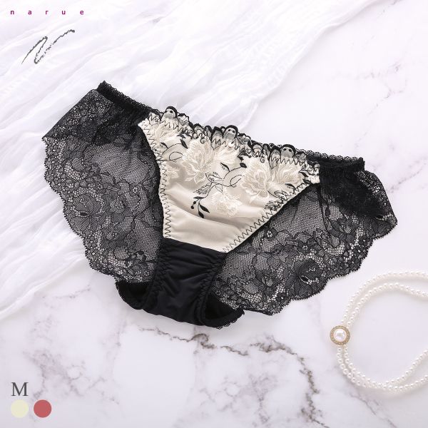 ナルエー ランジェリー ジョリフ ショーツ バックレース 総レース ストリング フルバック NARUE