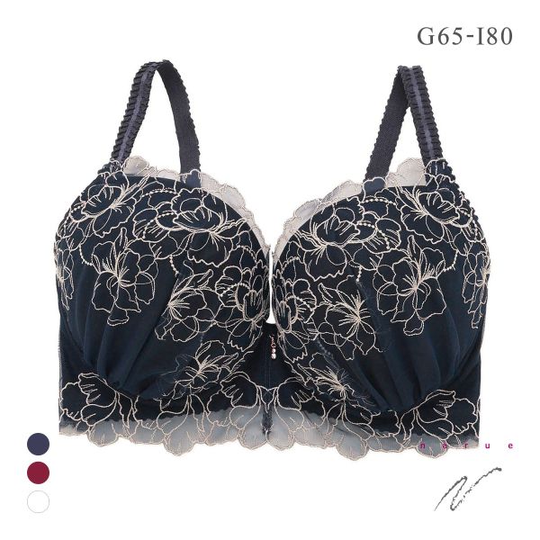ナルエー ランジェリー ミストラル ブラジャー GHI グラマー 大きいサイズ NARUE