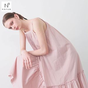 ナルエー パジャマ 60ローンフローラキャミドレス ワンピース ルームウェア ネグリジェ キャミワンピース 綿100％ レディース NARUE