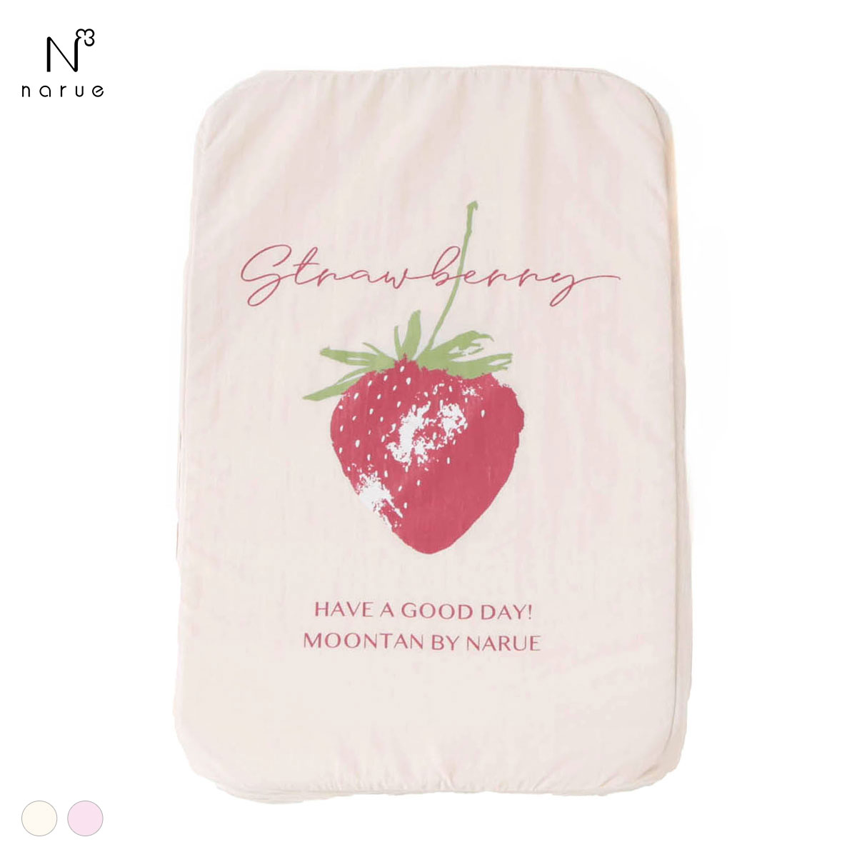 ナルエー トラベルポーチいちご NARUE(IV-アイボリー-L)