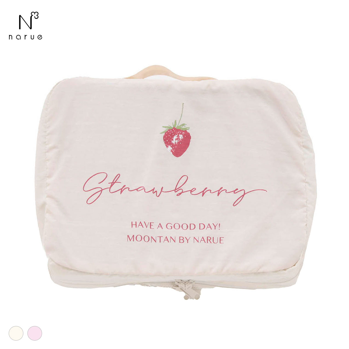 ナルエー トラベルポーチいちごミニ NARUE(IV-アイボリー-M)