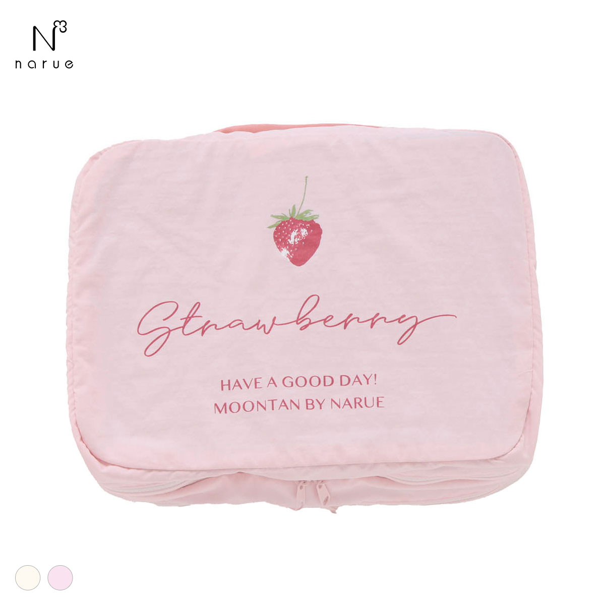 ナルエー トラベルポーチいちごミニ NARUE(PI-ピンク-M)