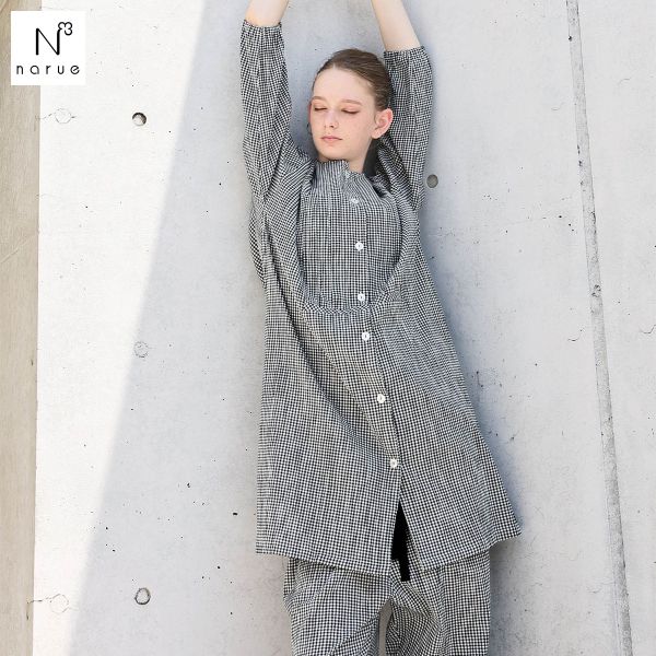 ナルエー パジャマ 楊柳エアリールームチュニックパジャマ セットアップ ルームウェア 上下セット 7分袖 9分丈 NARUE