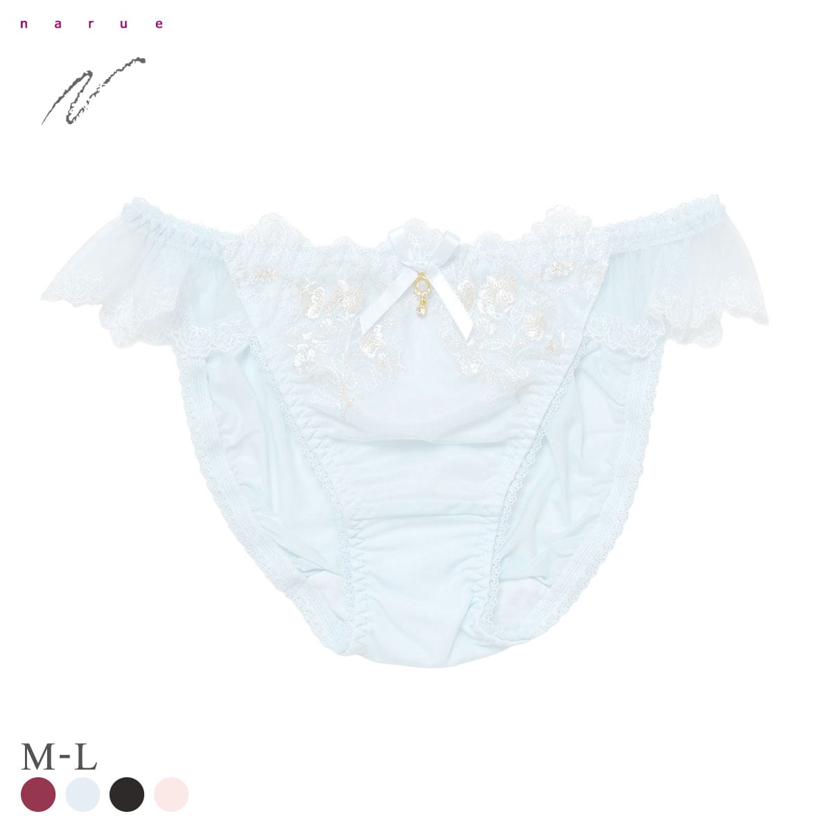 ナルエー ランジェリー セレニティ ショーツ スタンダード ノーマル NARUE(BU-ブルー-M)