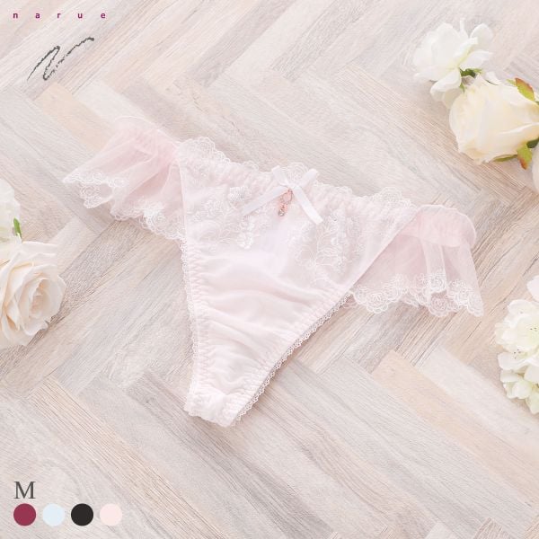 ナルエー ランジェリー セレニティ Tバックショーツ M タンガ ソング NARUE