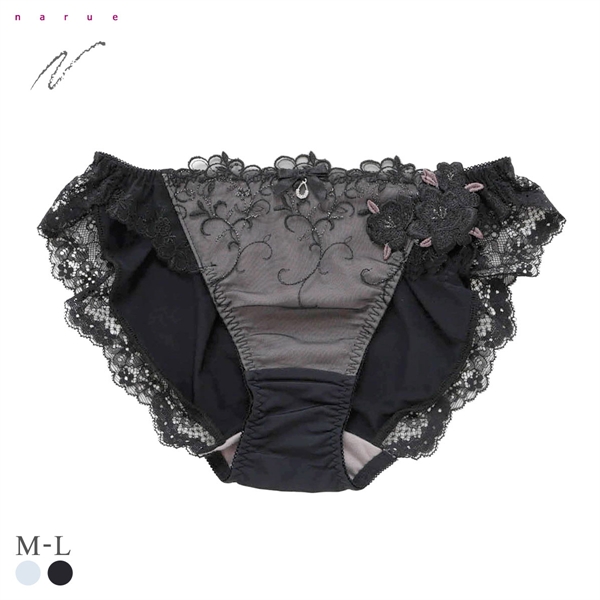 ナルエー ランジェリー ララ ショーツ M L スタンダード バックレース NARUE