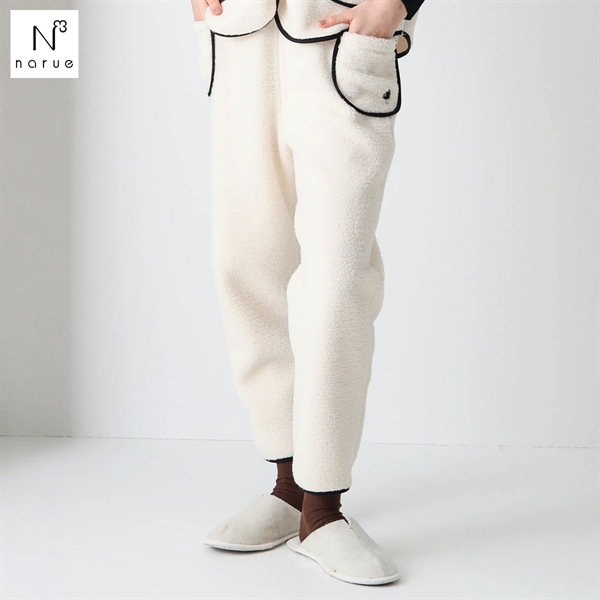 ナルエー パジャマ プードルフリースパンツ ルームウェア ロングパンツ NARUE