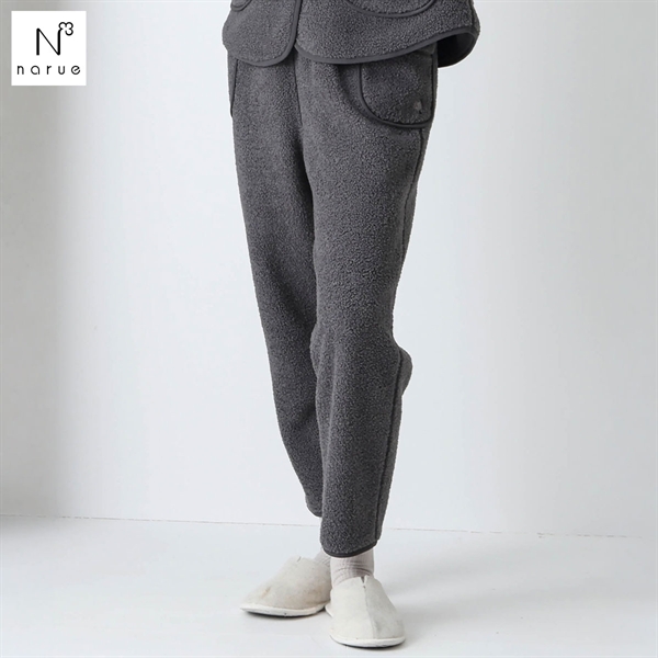 ナルエー パジャマ プードルフリースパンツ ルームウェア ロングパンツ NARUE