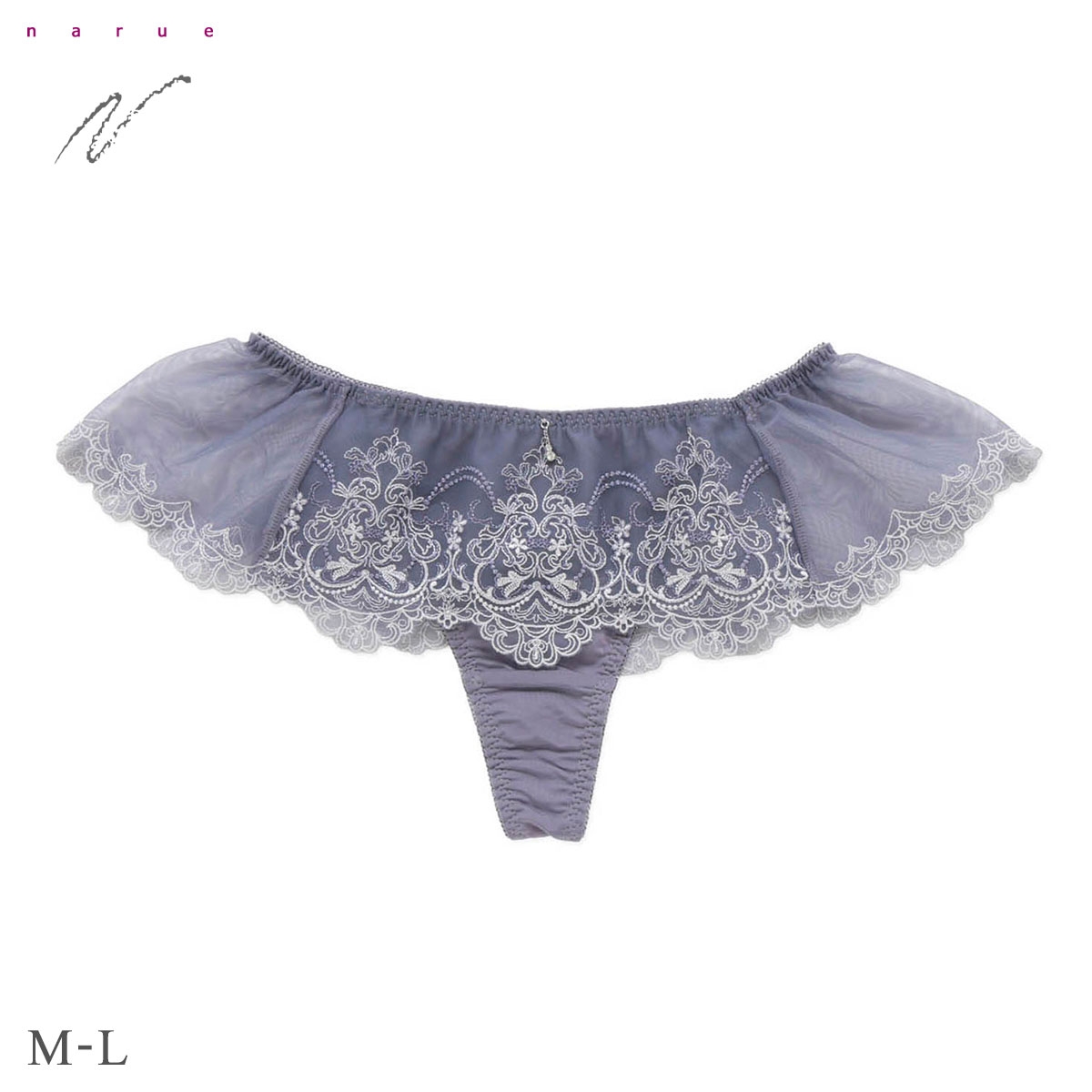 ナルエー ランジェリー エラ ショーツ Tバック タンガ NARUE(GY-グレー-M)