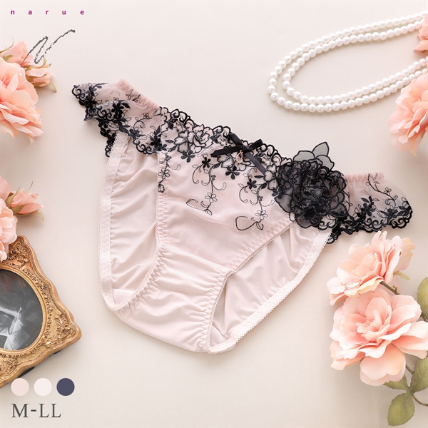 ナルエー ランジェリー ミラヴェール ショーツ スタンダード 大きいサイズ M L LL NARUE