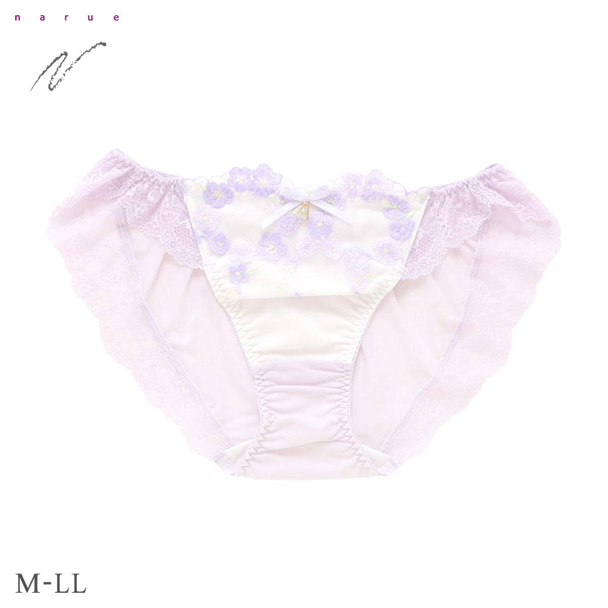 ナルエー ランジェリー リナ ショーツ M L LL スタンダード ノーマル ビキニ NARUE(PU-パープル-M)