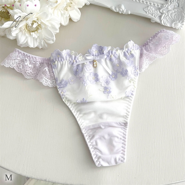 ナルエー ランジェリー リナ Tバック ショーツ タンガ バックレース 総レース NARUE