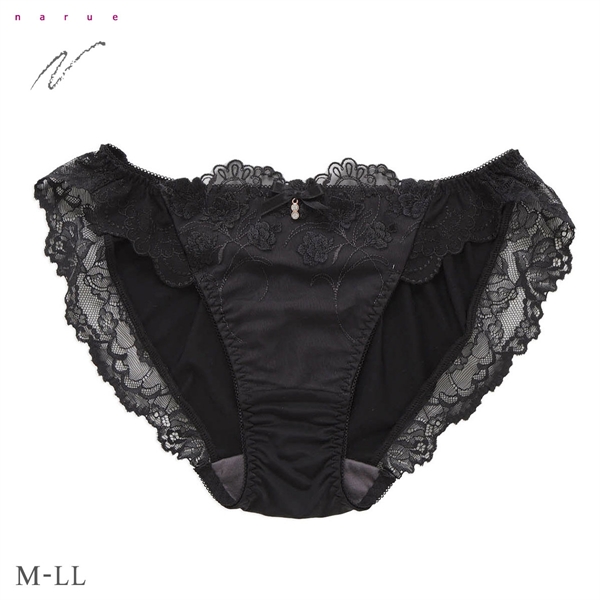 ナルエー ランジェリー ビジュードフルール ショーツ M L LL スタンダード バックレース ノーマル ビキニ 大きいサイズ NARUE