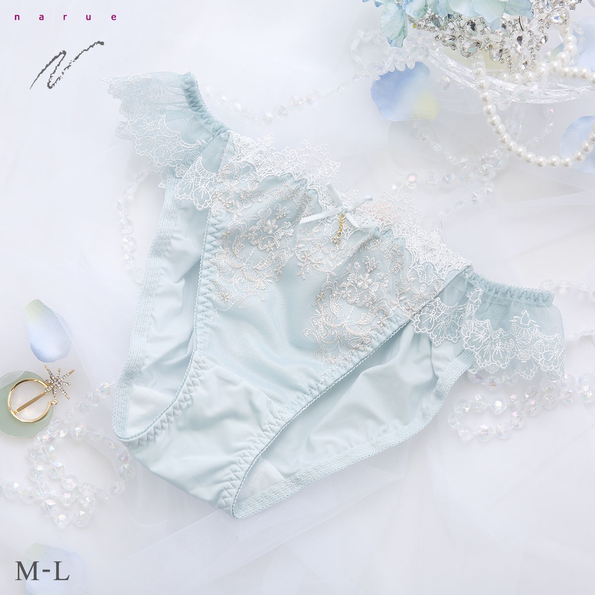 ナルエー ランジェリー セレーネ ショーツ スタンダード ノーマル NARUE(BU-ブルー-M)